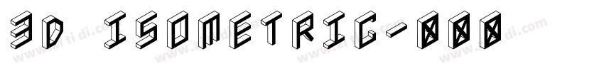 3D Isometric字体转换